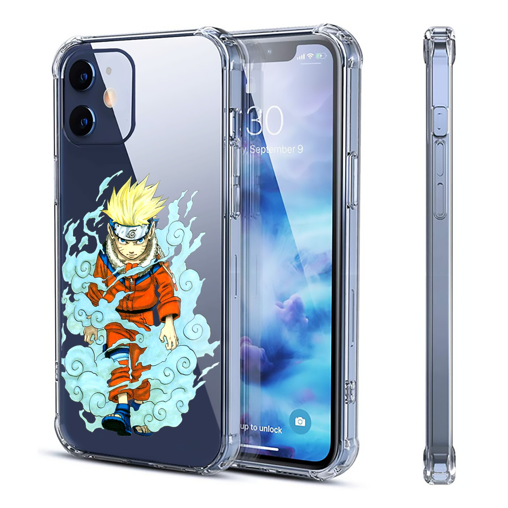 （画像用） NARUTO -ナルト- うずまき ナルト Uzumaki Naruto 【iPhone 12シリーズ対応】透明スマホケース（クリアソフトケース）